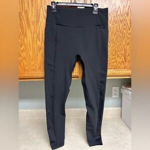 HONEYLOVE Women's Black High-Waisted Shapewear ankle cropped pants size XL